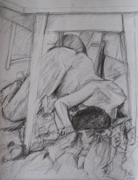 Unterm Tisch (65x50)