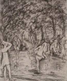 Sommer in der City (Grafit)