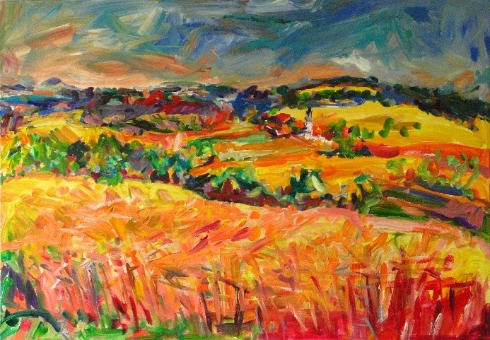 Der Wind wiegt die Gerste (70x100)