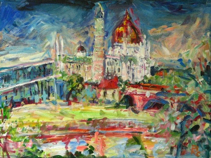 Yenidze, altes Tabakkontor (60x80)