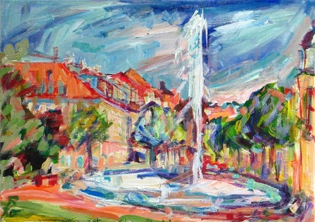 Blick in die Königsstraße (60x80)