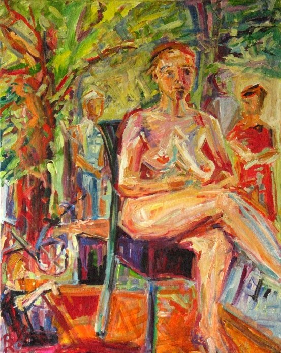 Akt im Park (100x80)