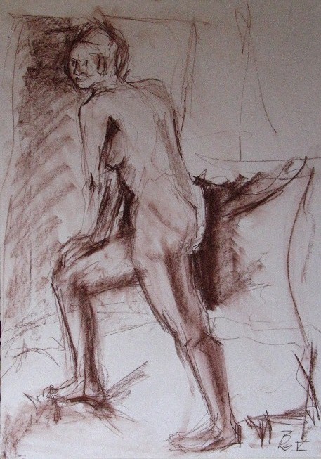Stehender Akt  (70x50)