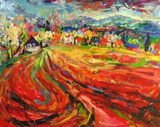 Frühling in der Lausitz (80x100)