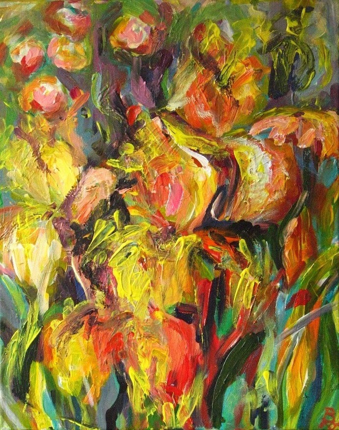 Schwertlilien in Gelb (50x40)