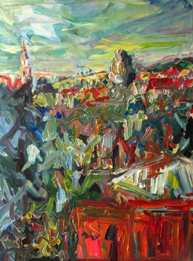 Stadtpanorama von Kamenz links