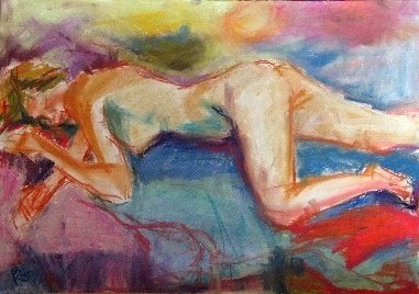 Schlafende Frau