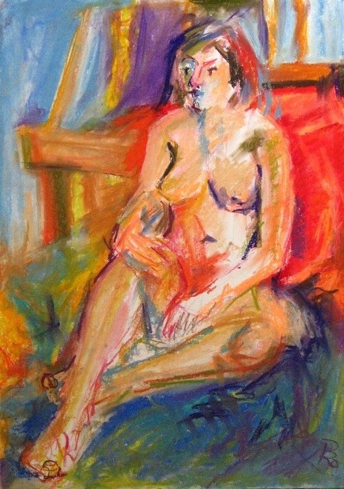 Das rote Tuch (70x50)