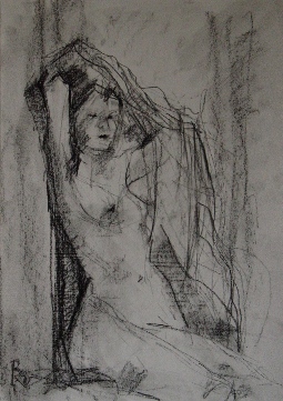 Frau mit Schleier