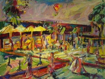 Sommerabend hinterm Palais
