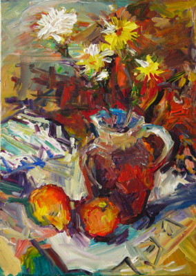 Gelne Herbstblumen