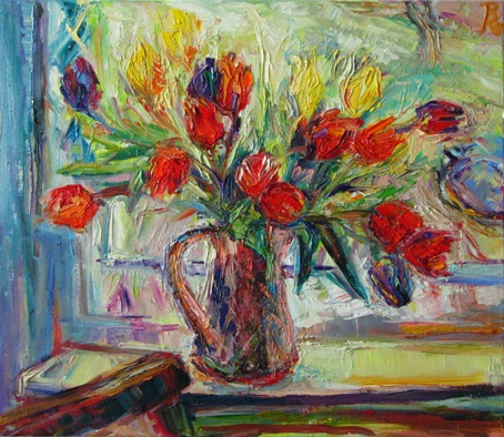 Tulpen im Krug