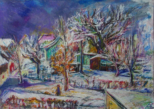Winter im Dorf
