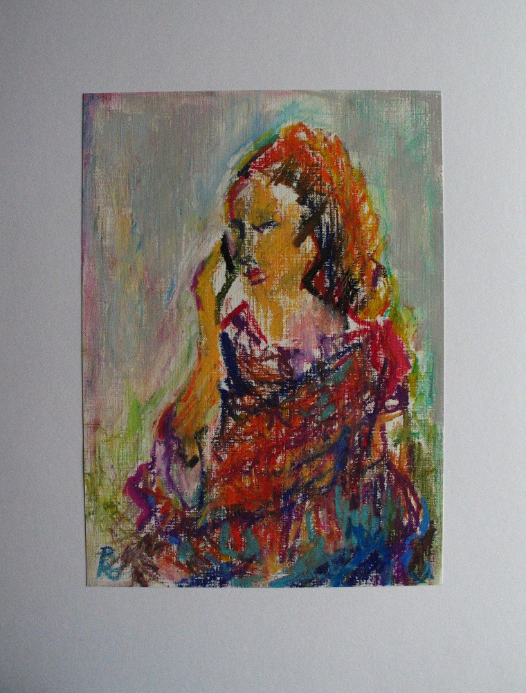 Frau mit Telefon