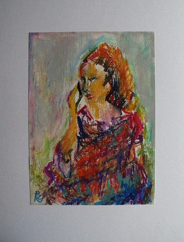 Frau mit Telefon