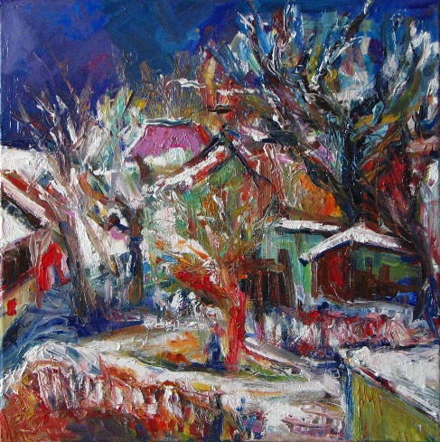 Winter im Dorf
