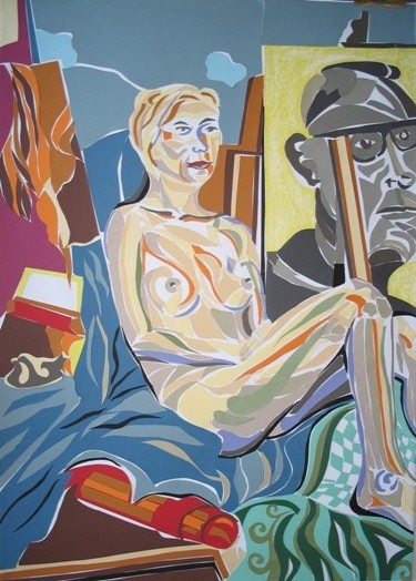 Im Atelier (70x50)