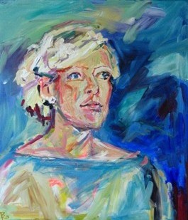 Lady in Blau