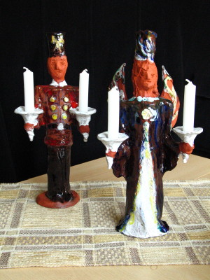 Bergmann und Engel Blau - Rot